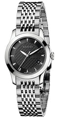 Buy Gucci G Timeless Black Dial Silver Steel Strap Watch for Women - YA126502 in Pakistan