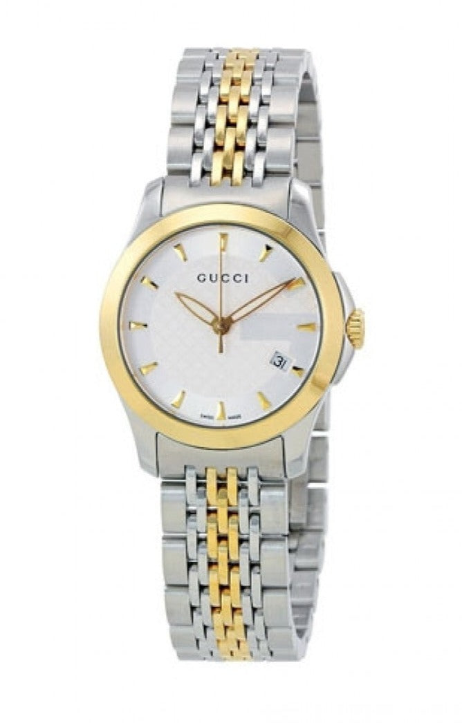 Buy Gucci G Timeless Silver Dial Two Tone Steel Strap Watch for Women - YA126511 in Pakistan