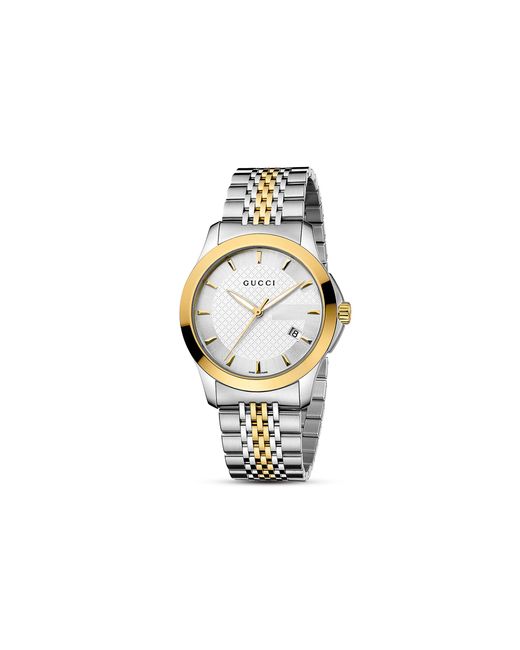 Buy Gucci G Timeless Mother of Pearl Dial Two Tone Steel Strap Watch for Women - YA126513 in Pakistan