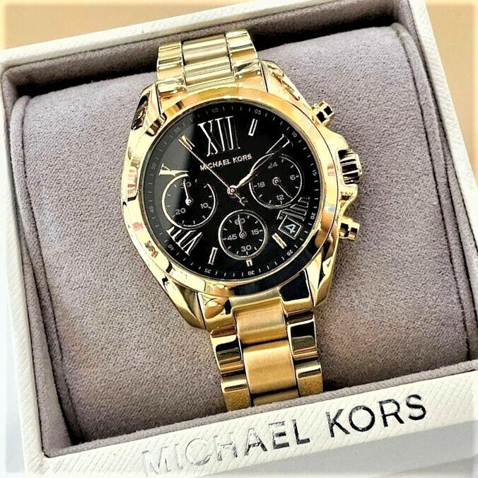 Buy Michael Kors Womens Chronograph Quartz Stainless Steel Black Dial 36mm Watch - Mk6959 in Pakistan