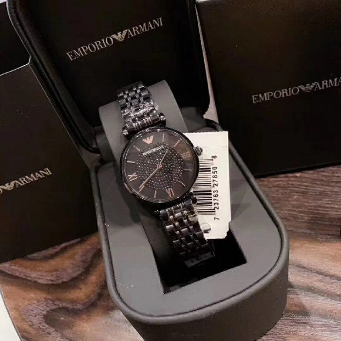 Buy Emporio Armani Women's Analog Stainless Steel Black Dial 32mm Watch AR11245 in Pakistan