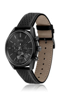 Buy Hugo Boss Mens Chronograph Quartz Leather Strap Black Dial 44mm Watch - 1513474 in Pakistan
