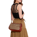 Buy Coach Cary Signature Canvas & Leather Crossbody Small Bag - Tan Rust in Pakistan