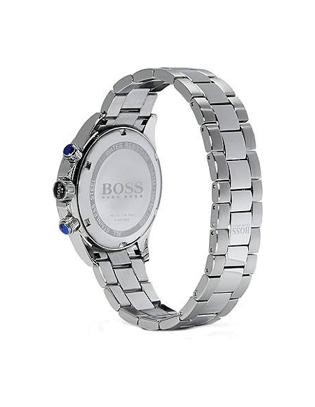Buy Hugo Boss Mens Chronograph Quartz Stainless Steel Blue Dial 46mm Watch - 1512963 in Pakistan