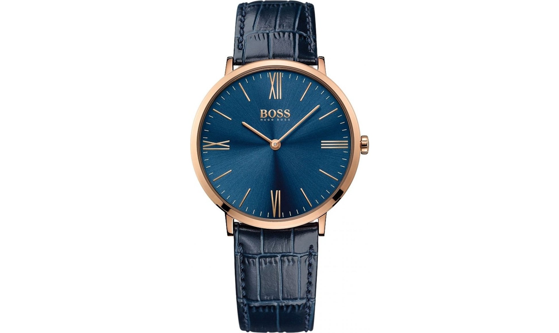 Buy Hugo Boss Mens Quartz Blue Leather Strap Blue Dial 40mm Watch - 1513371 in Pakistan