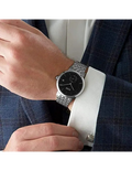 Buy Hugo Boss Mens Chronograph Quartz Silver Stainless Steel Black Dial 40mm Watch - 1513641 in Pakistan