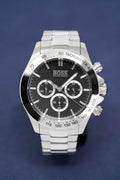 Buy Hugo Boss Mens Chronograph Quartz Stainless Steel Black Dial 46mm Watch - 1512965 in Pakistan