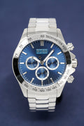 Buy Hugo Boss Mens Chronograph Quartz Stainless Steel Blue Dial 46mm Watch - 1512963 in Pakistan