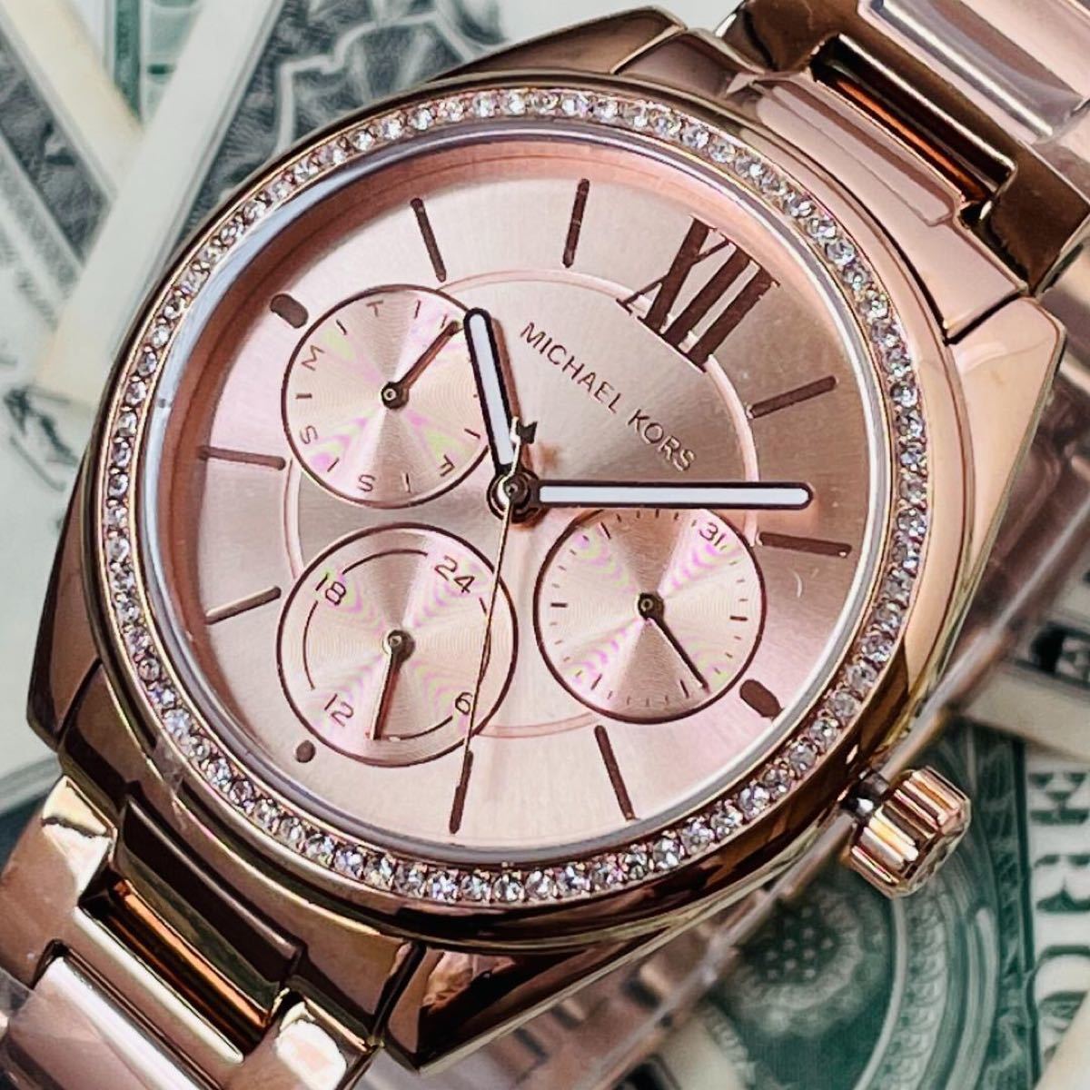 Buy Michael Kors Ladies Janelle Rose Gold Dial Rose Gold Stainless Steel Strap Watch -  Mk7091 in Pakistan