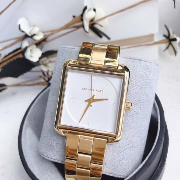 Buy Michael Kors Lake White Dial Ladies Gold Tone Steel Strap Watch - Mk3644 in Pakistan