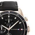 Buy Tommy Hilfiger Mens Quartz Leather Strap Black Dial 44mm Watch - 1791836 in Pakistan