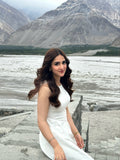 Buy SHEIN BIZwear Solid Sleeveless A-line Dress in Pakistan