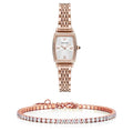 Buy Emporio Armani Gianni T-Bar White Dial Rose Gold Steel Strap Watch for Women - AR11406 in Pakistan