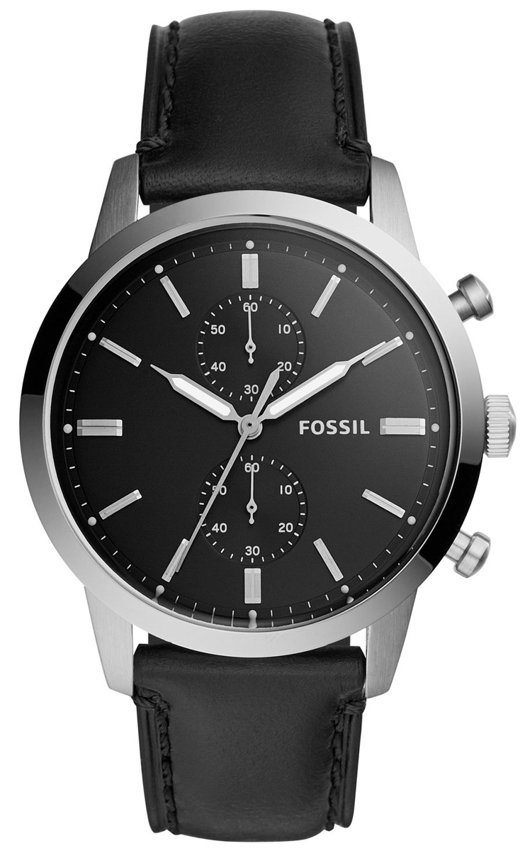 Buy Fossil Men's Quartz Leather Strap Black Dial 44mm Watch FS5396 in Pakistan