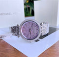 Buy Michael Kors Darci Crystal Purple Dial Silver Stainless Steel Strap Women's Watch - Mk3850 in Pakistan