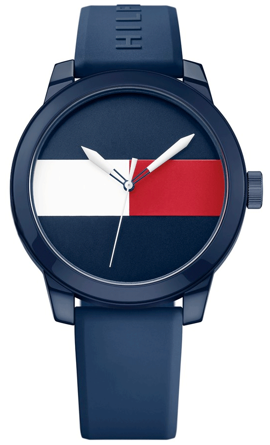 Buy Tommy Hilfiger Blue Dial Blue Rubber Strap Watch for Men  - 1791322 in Pakistan