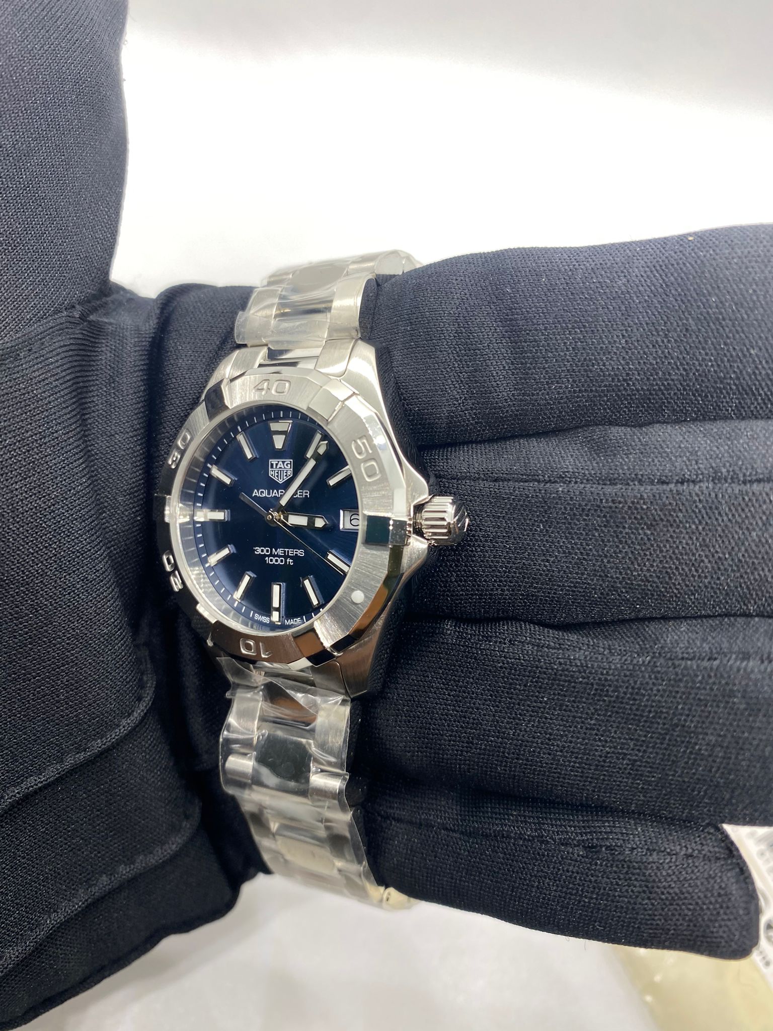 Buy Tag Heuer Aquaracer Blue Dial Silver Steel Strap Watch for Women - WBD1312.BA0740 in Pakistan