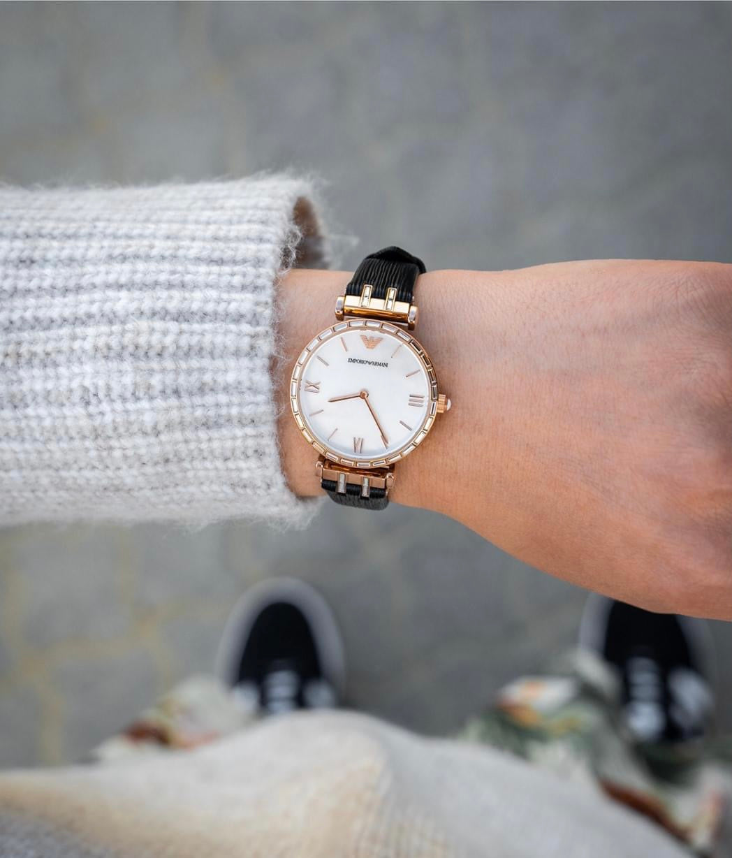 Buy Emporio Armani Women's Analog Mother of Pearl Dial 32mm Watch AR11295 in Pakistan