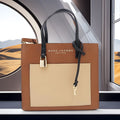 Buy Marc Jacobs Mini Grind Color Block Leather Tote SandShell Bag Small in Pakistan