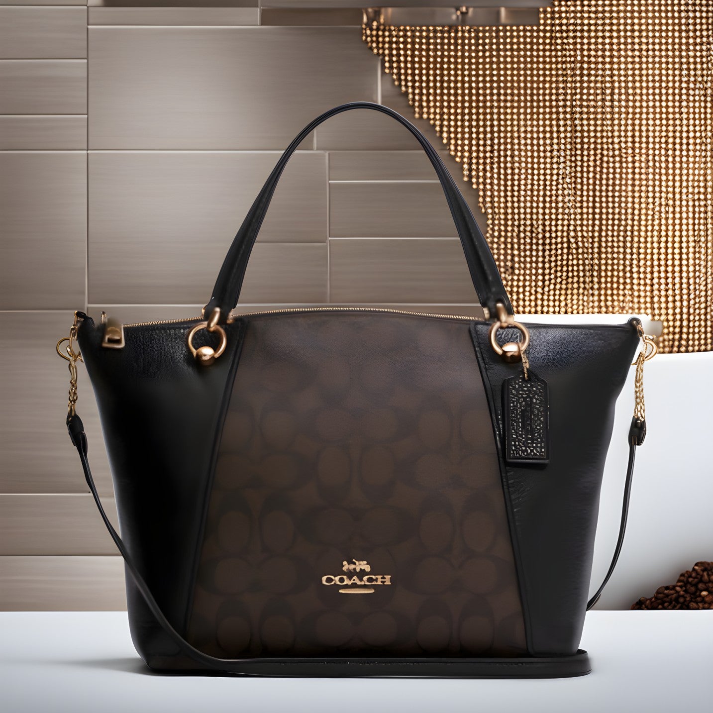 Buy Coach Kacey Satchel in Signature Canvas Bag Small in Pakistan