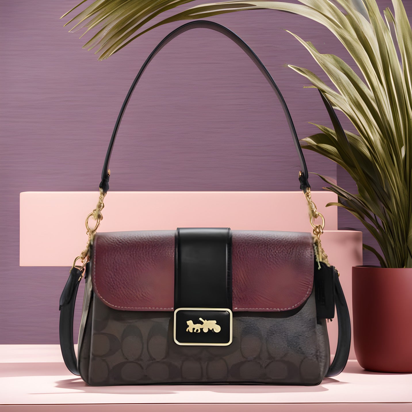 Buy Coach Grace Shoulder In Signature Canvas Small Bag in Pakistan