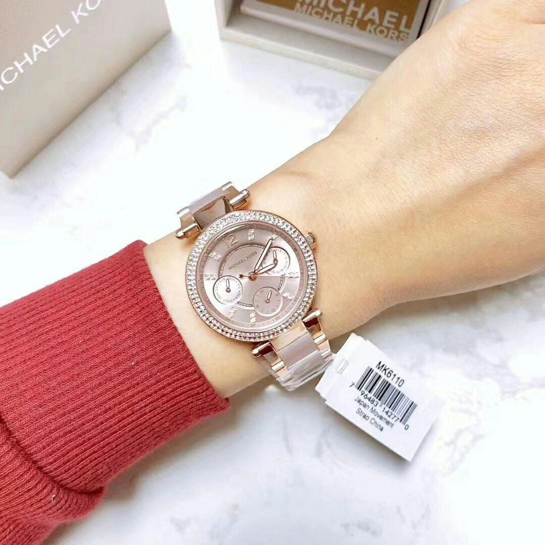 Buy Michael Kors Womens Quartz Stainless Steel Rose Gold Dial 33mm Watch - Mk6110 in Pakistan