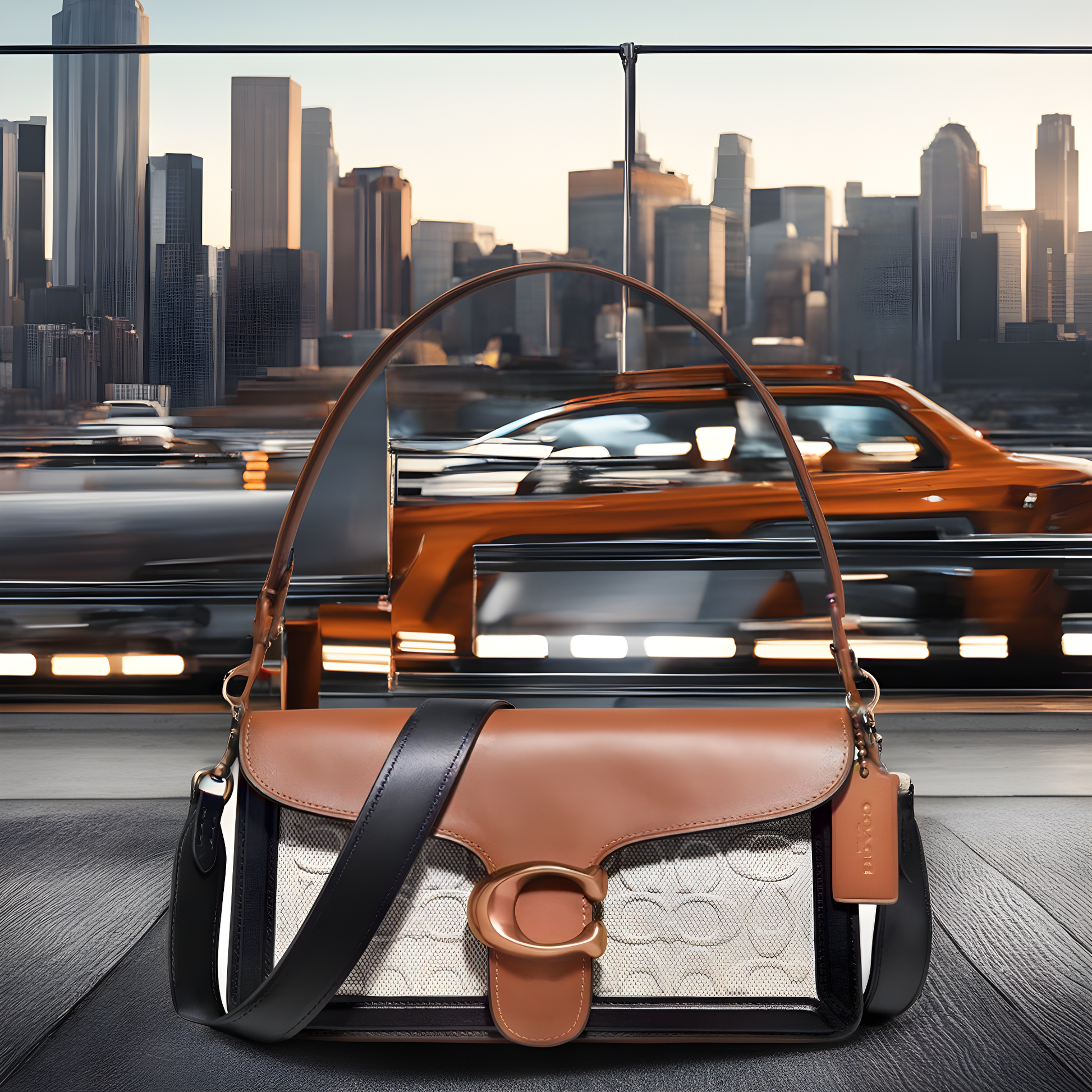 Buy Coach Tabby Bag Medium - Light Saddle in Pakistan