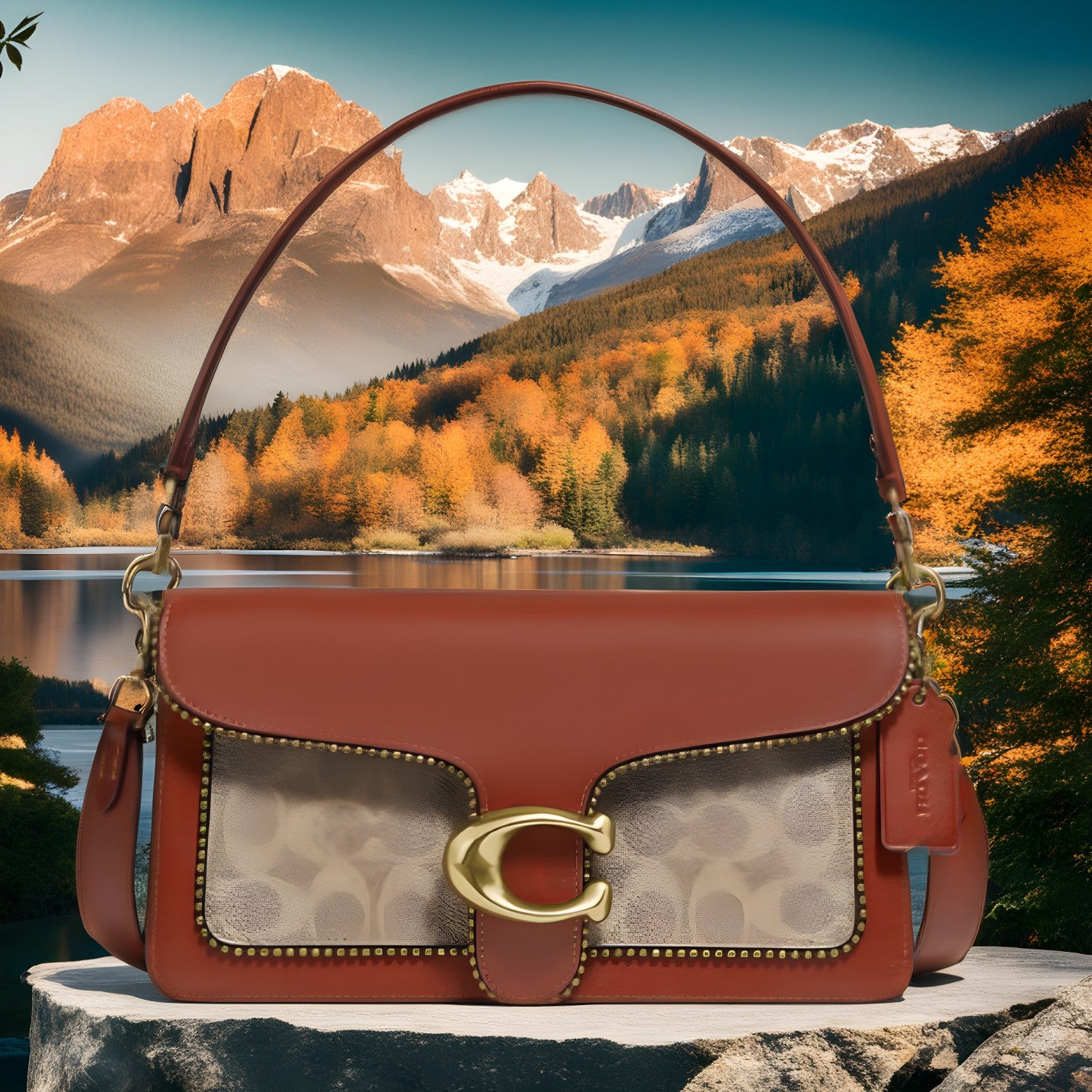Buy Coach Tabby Light Polished Pebble Leather Mini Wristlet Crossbody Bag in Pakistan
