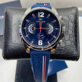 Buy Tommy Hilfiger Mens Quartz Blue Silicone Strap Blue Dial 46mm Watch - 1791476 in Pakistan