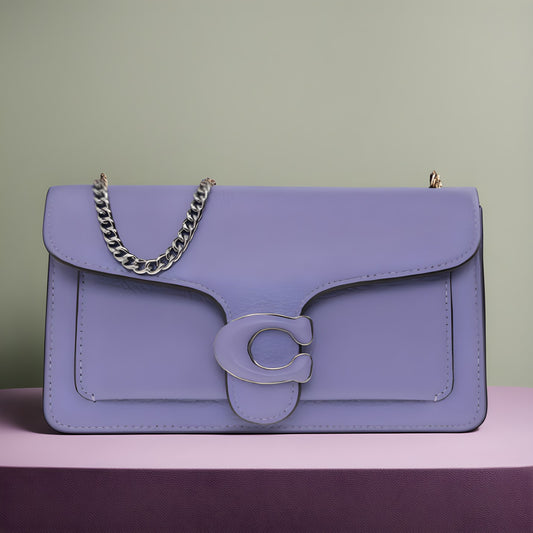 Buy Coach Chain Plain Leather Bridal Logo Bag in Pakistan