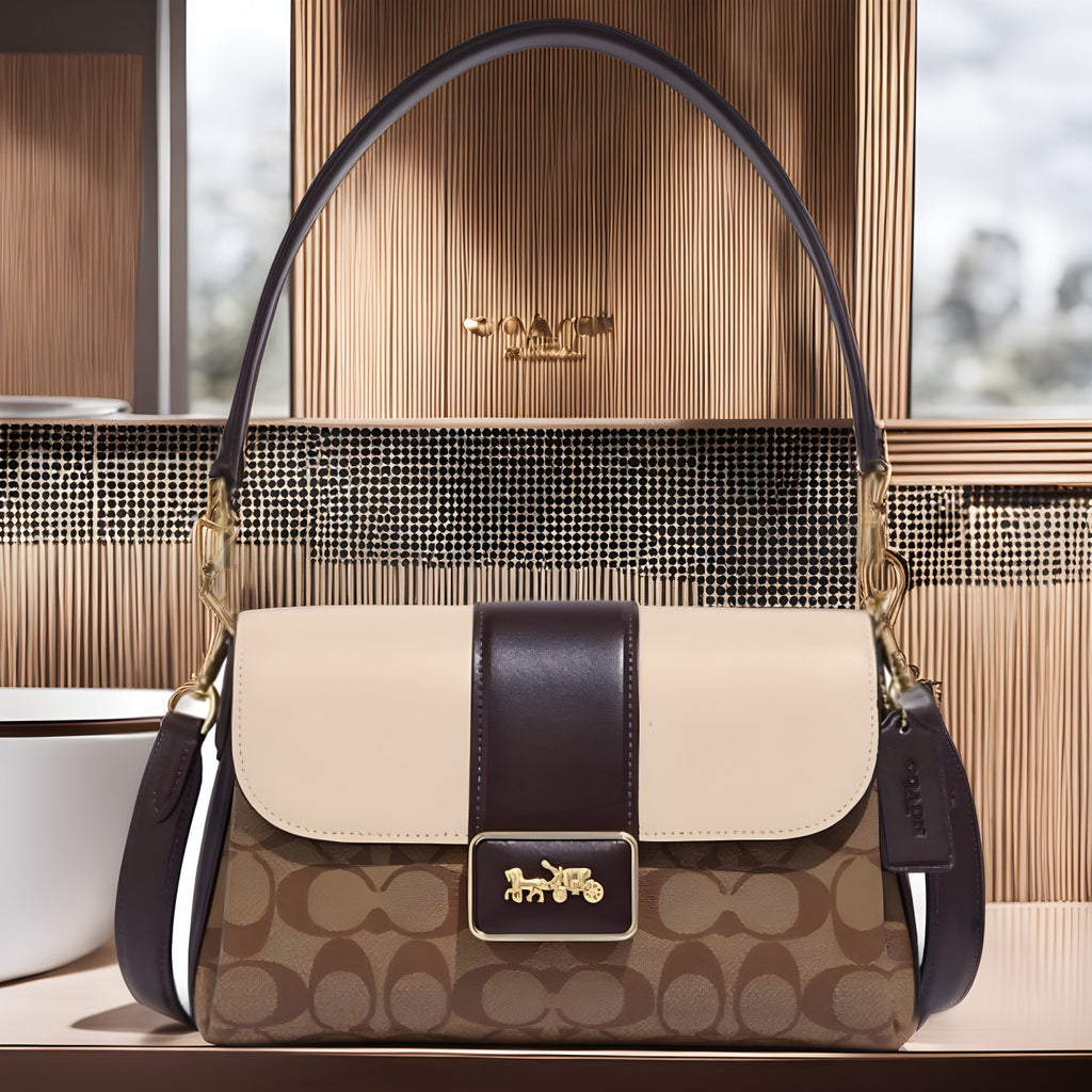 Coach Grace Shoulder In Signature Canvas Small Bag