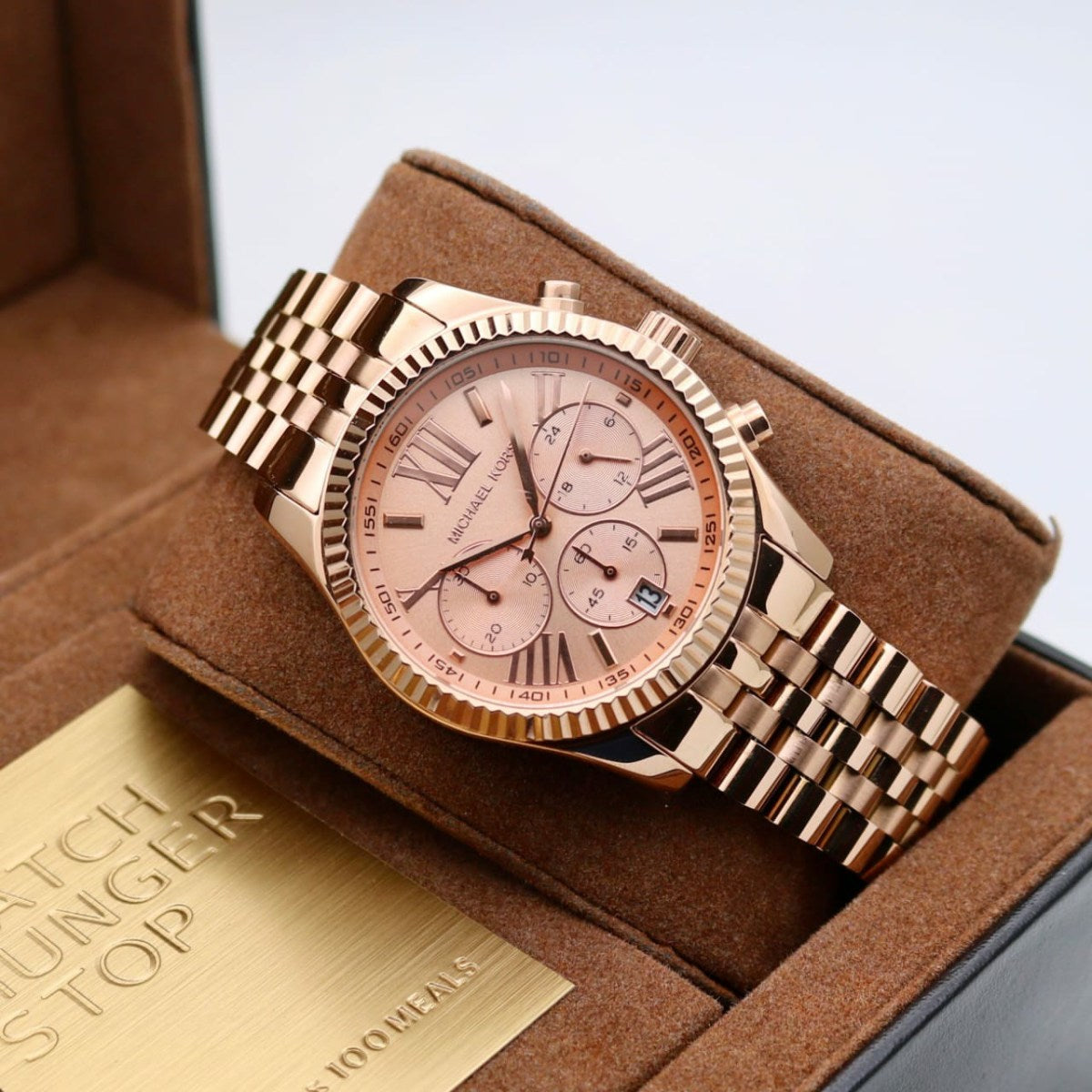 Buy Michael Kors Womens Chronograph Quartz Stainless Steel Rose Gold Dial 38mm Watch - Mk5569 in Pakistan