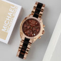 Buy Michael Kors Womens Quartz Chronograph Stainless Steel Brown Dial 36mm Watch - Mk5944 in Pakistan