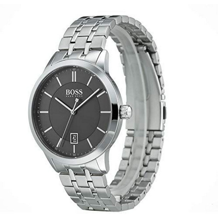 Buy Hugo Boss Mens Chronograph Quartz Stainless Steel Black Dial 41mm Watch - 1513614 in Pakistan