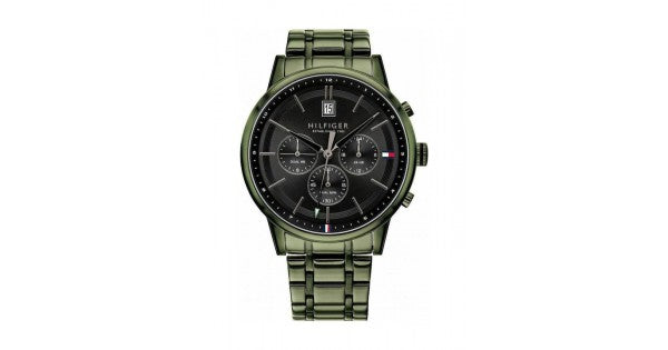 Buy Tommy Hilfiger Mens Quartz Stainless Steel Black Dial 44mm Watch - 1791634 in Pakistan