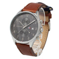 Buy Tommy Hilfiger Mens Quartz Leather Strap Grey Dial 44mm Watch - 1791710 in Pakistan