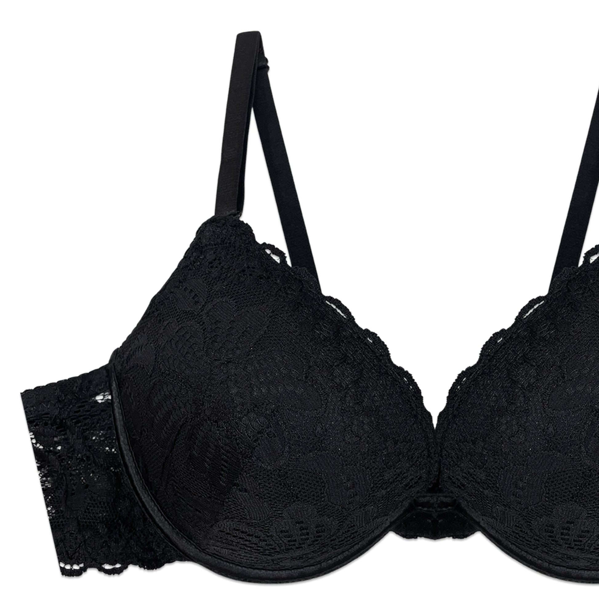 Buy Bra Set - Black Bloom in Pakistan