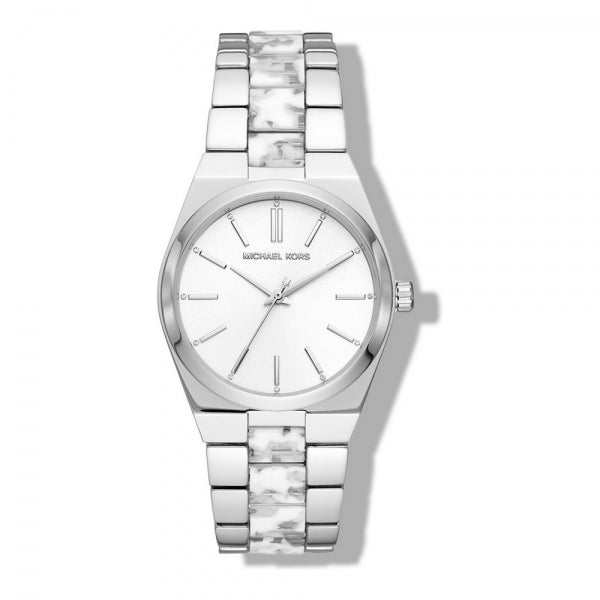 Buy Michael Kors Channing Quartz White Dial Ladies Silver Strap Watch - Mk6649 in Pakistan