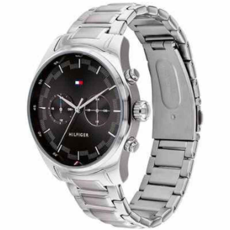 Buy Tommy Hilfiger Mens Quartz Stainless Steel Black Dial 44mm Watch - 1791485 in Pakistan