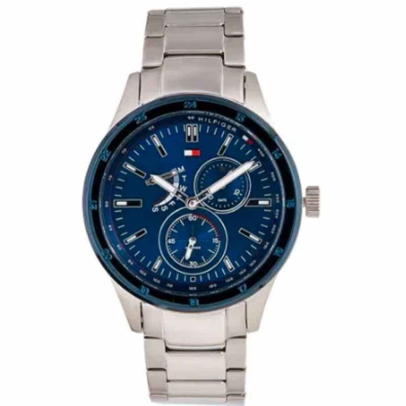 Buy Tommy Hilfiger Mens Analogue Quartz Stainless Steel Blue Dial 44mm Watch - 1791640 in Pakistan