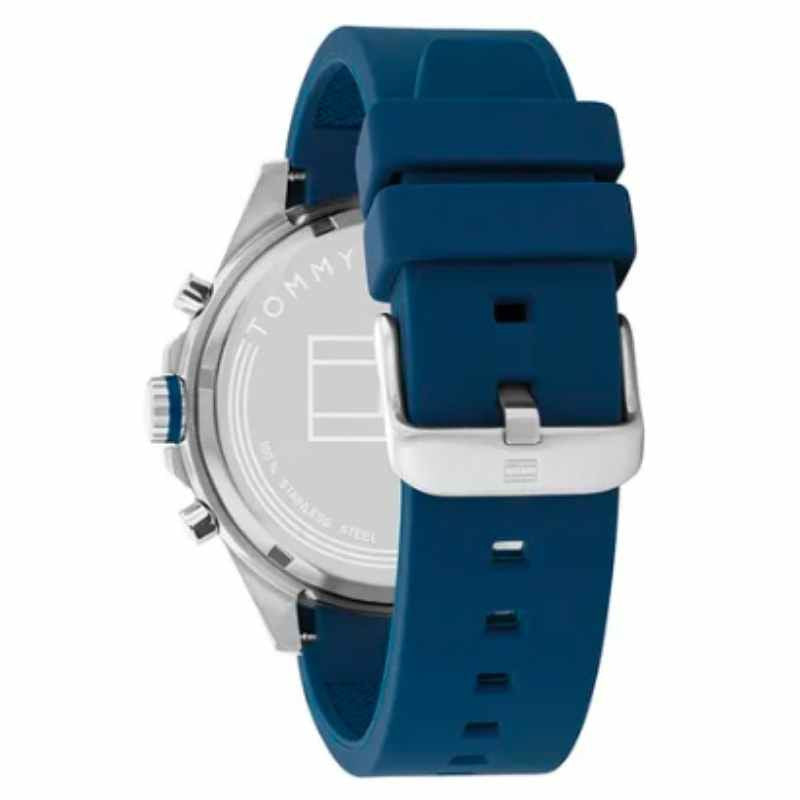 Buy Tommy Hilfiger Max Blue Dial Blue Rubber Strap Watch for Men - 1791970 in Pakistan