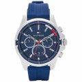 Buy Tommy Hilfiger Mens Quartz Silicone Strap Blue Dial 45mm Watch - 1791791 in Pakistan