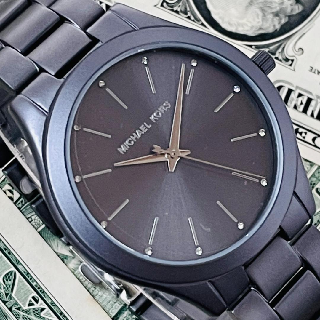 Buy Michael Kors Slim Runway Charcoal Dial Charcoal Stainless Steel Strap Men's Watch - Mk4506 in Pakistan