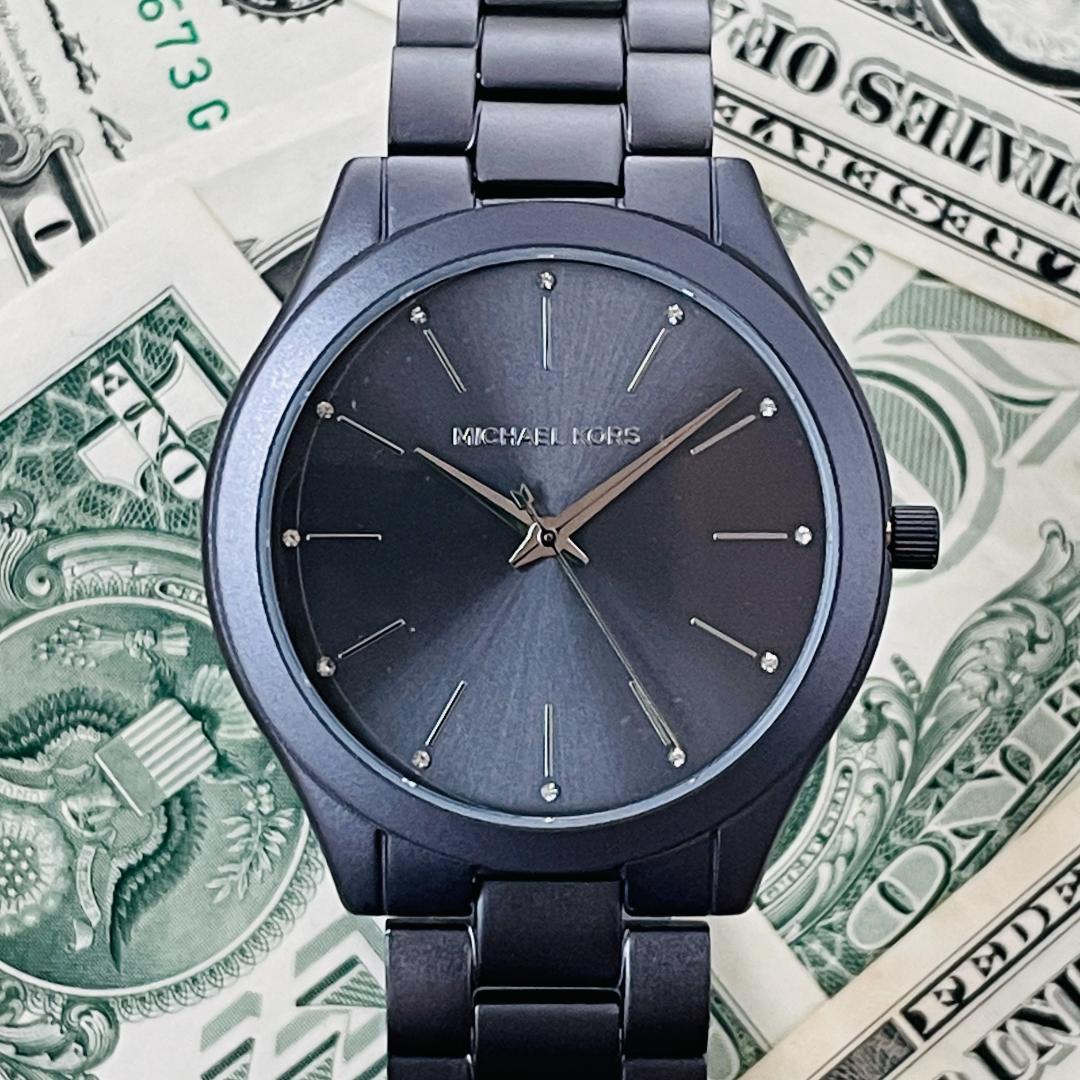 Buy Michael Kors Slim Runway Charcoal Dial Charcoal Stainless Steel Strap Men's Watch - Mk4506 in Pakistan