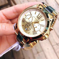 Buy Michael Kors Bradshaw Chronograph Gold Dial Two Tone Strap Ladies Watch - Mk6397 in Pakistan