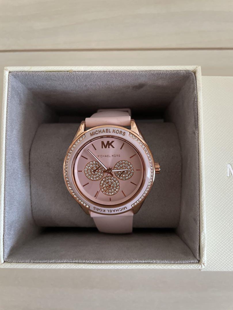 Buy Michael Kors Womens Quartz Silicone Strap Pink Dial 40mm Watch - Mk6946 in Pakistan