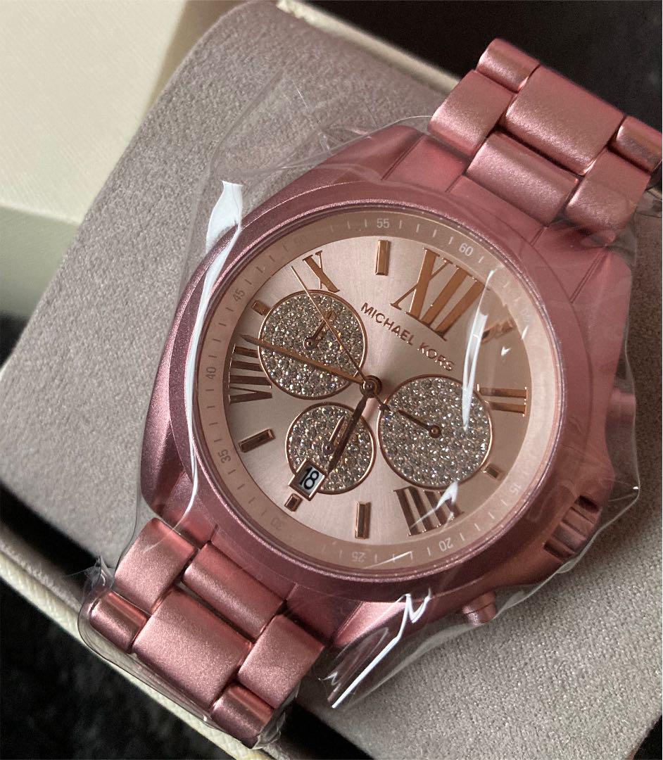 Buy Michael Kors Bradshaw Pink Dial Pink Stainless Steel Strap Women's Watch - MKk6752 in Pakistan