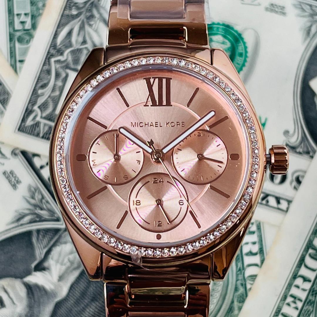 Buy Michael Kors Ladies Janelle Rose Gold Dial Rose Gold Stainless Steel Strap Watch -  Mk7091 in Pakistan