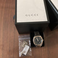 Buy Gucci G Timeless Black Dial Silver Steel Strap Watch for Men - YA142401 in Pakistan
