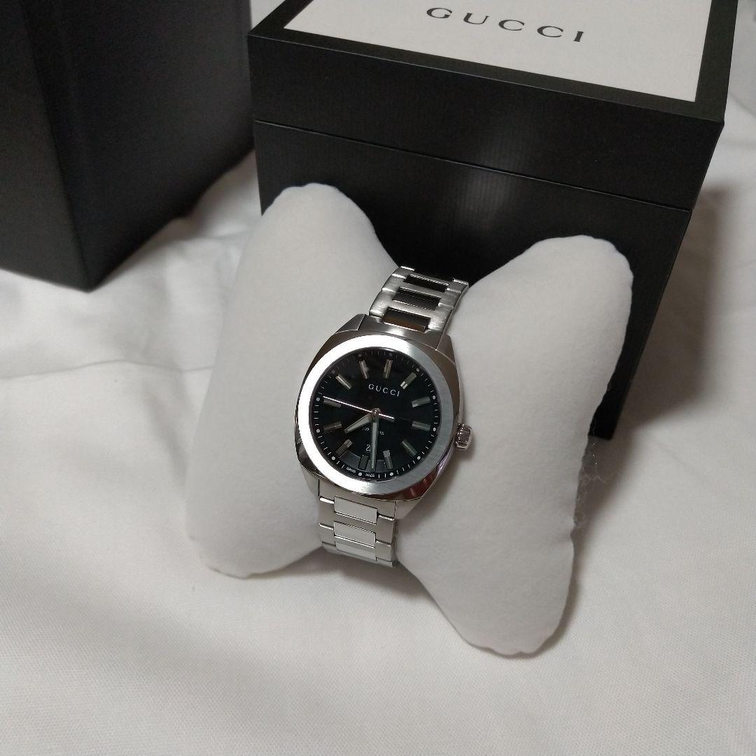 Buy Gucci G Timeless Black Dial Silver Steel Strap Watch for Men - YA142401 in Pakistan